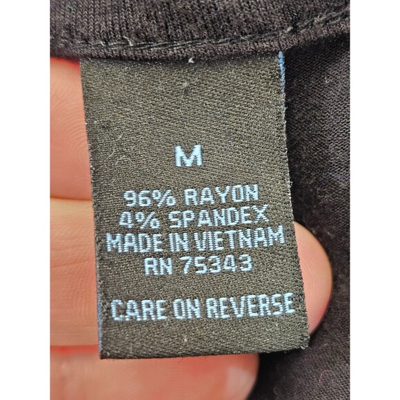 ALK Women's M Saint Tropez West Surplice Flutter Sleeve SS Top Blouse Shirt Tee - Picture 5 of 7